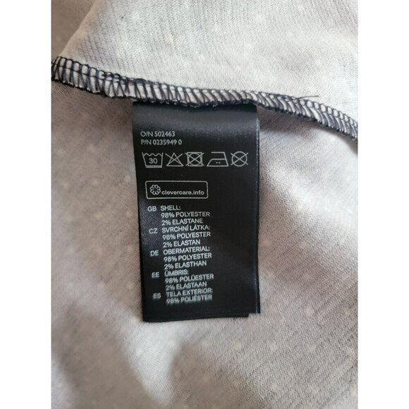 H&M NWT Womens Large Black with White Dots Mini Dress - Picture 4 of 7